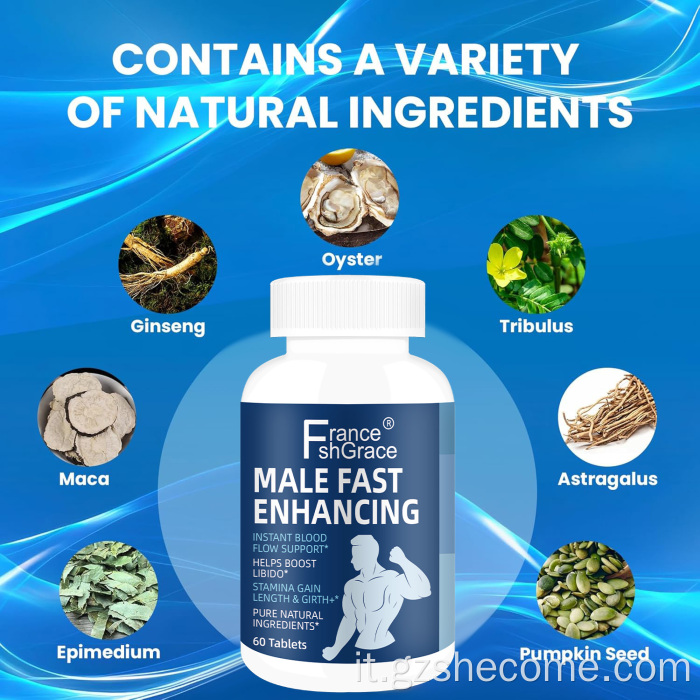 Shecome Male Fast Enhancing Supplement per l'ingrandimento del pene